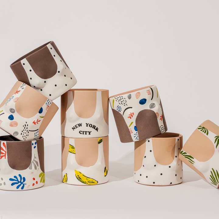 GROUPPARTNER - Wholesale Plantenpot - Cutouts licht - slipcast bloempot3