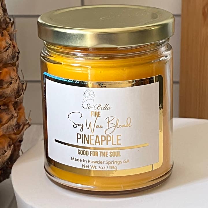 Pineapple 7 oz Candle for wholesale by So Bella