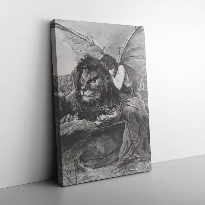 ”Kraft och list” av Josef Arpad Koppay Rektangel Canvas W för wholesale av Bleak Boutique