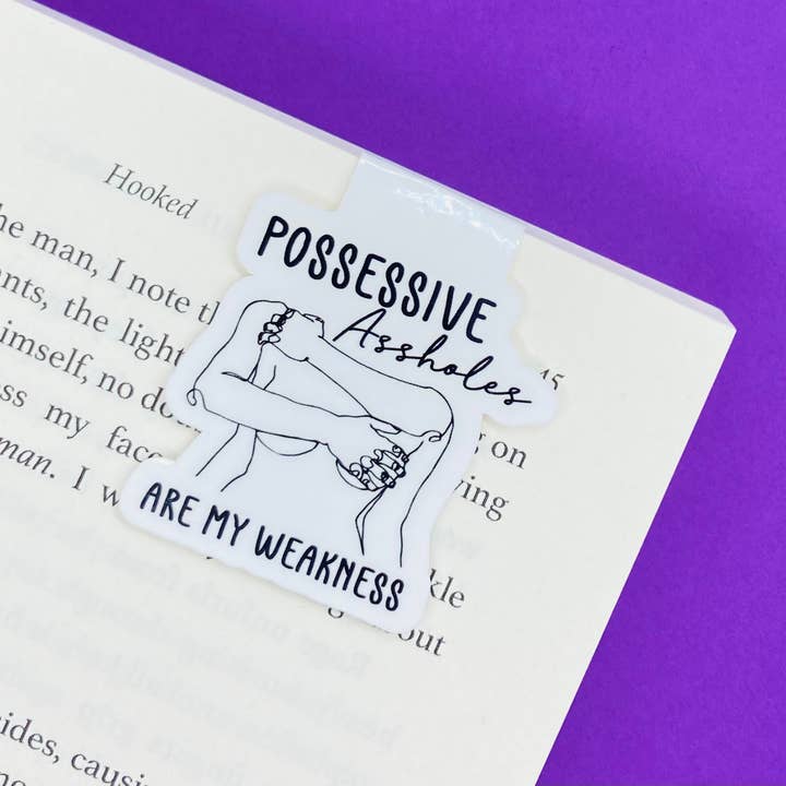 Possessive Aholes are my Weakness -Romance Magnetic Bookmark for wholesale by Wild & Wicked Designs