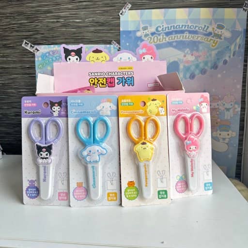 K-Wonderland - Vendita all'ingrosso Forbici - Forbici di Sicurezza Sanrio Characters – Con Cappuccio Protettivo1