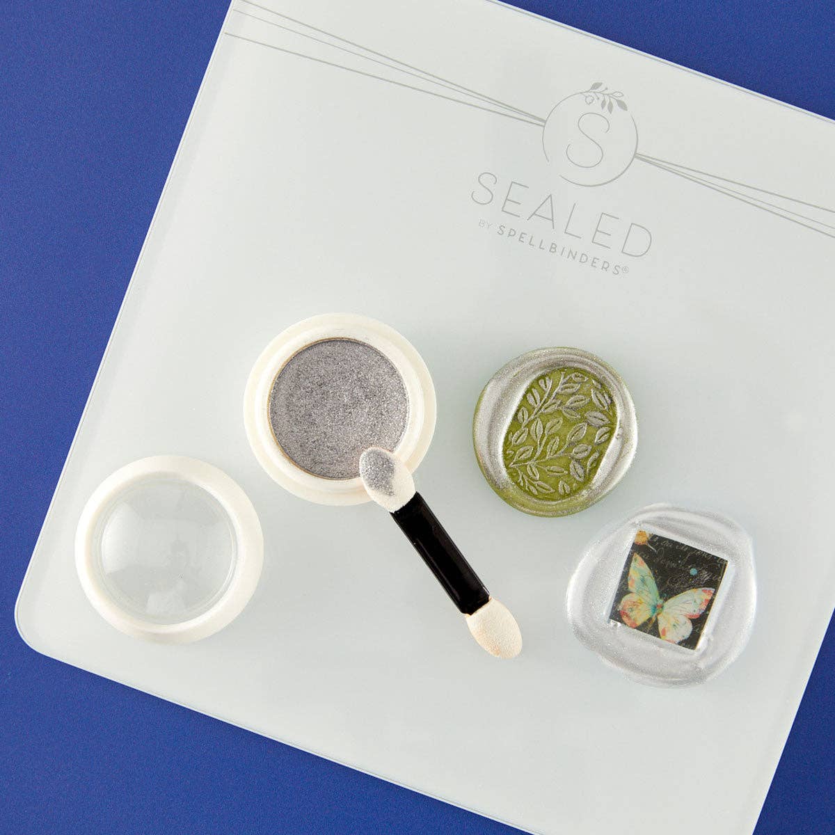 Hero Arts + Spellbinders Wholesale - Wholesale Craft Supplies - Silver Bullion Wax Seal Powder from the Clear Seal Maker Tool Collection1