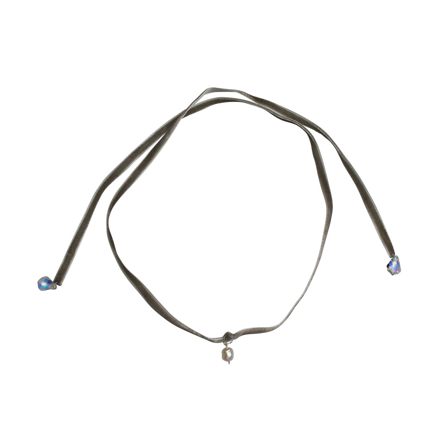 No Wallflower Project – wholesale Choker/collar – Freshwater Pearl Velvet Choker17