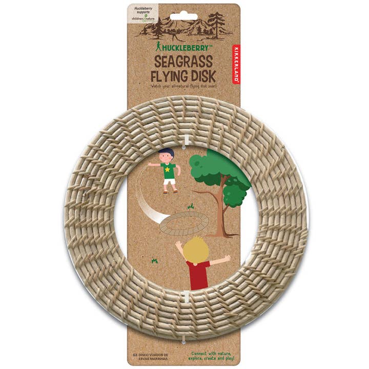 Huckleberry Seagrass Flying Disc for wholesale by Kikkerland Design Inc