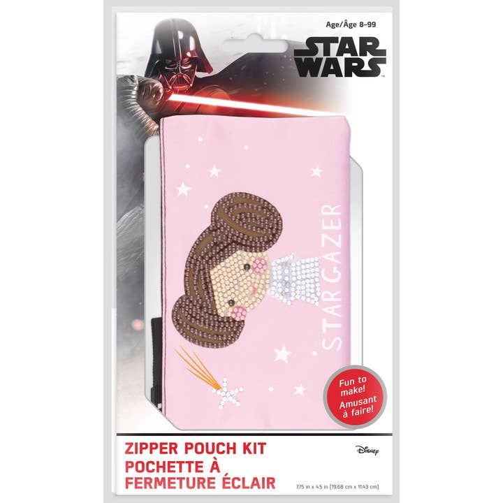 DIAMOND DOTZ® - Wholesale DIY Craft Kit - Star Wars Leia Star Gazer DOTZIES Pouch Kit2
