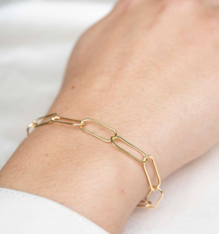 Rose Gypsy - Wholesale Link & Chain Bracelet - Gold Loops Bracelet1