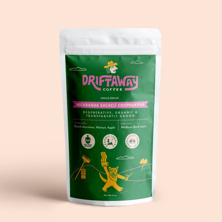 Driftaway Coffee - Wholesale Ground Coffee - Organic Small Coffee Bag for Gift Baskets