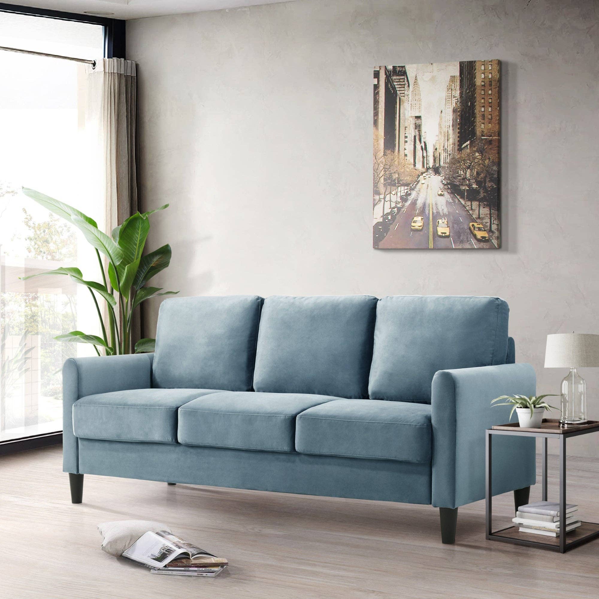 Home Design - Wholesale Sofa - Home Design Airell Velvet Arm Sofa2