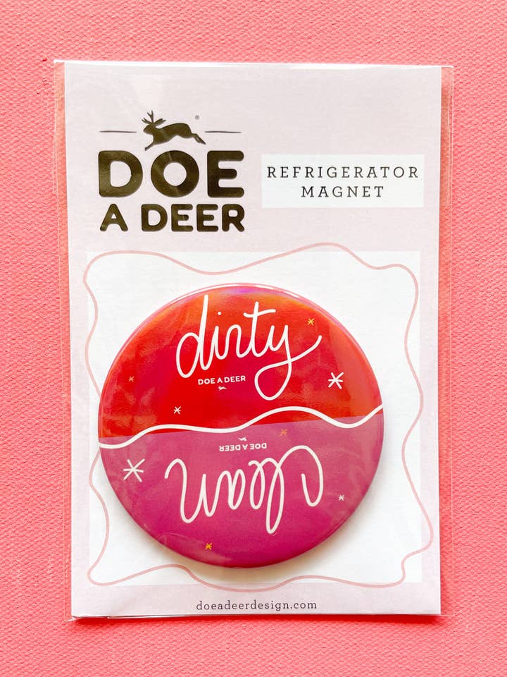 Imán iridiscente limpio y sucio para venta al por mayor de Doe A Deer
