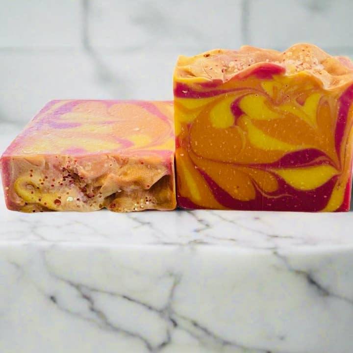 Passion Orange Guava for wholesale by Saltwater Artisan Soaps