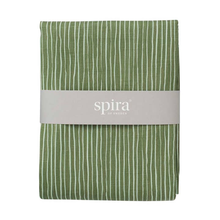 Spira of Sweden - Wholesale Tablecloth - STRIPE tablecloth 250 142x250 cm - Green0