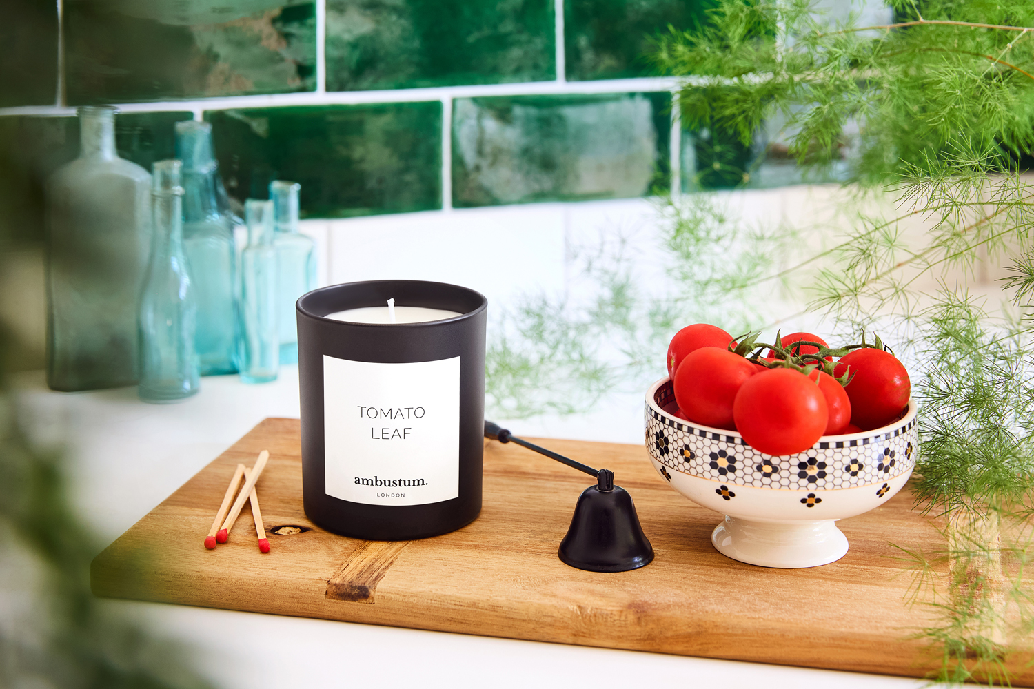 ambustum - Wholesale Jar/Filled Candle - Tomato Leaf Candle 2