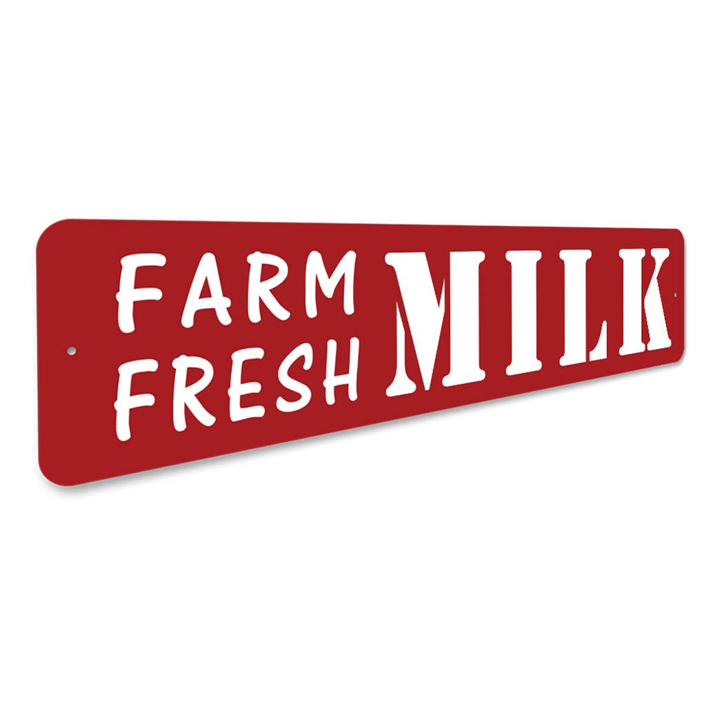 Lizton Sign Shop, Inc - Wholesale Sign - Farm Fresh Milk Metal Sign2