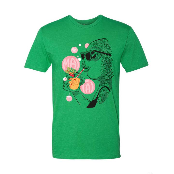 Sherbet Punch Studios - Wholesale Screen Printed T-Shirt - Unisex - Creature from the Mai Tai Lagoon shirt1