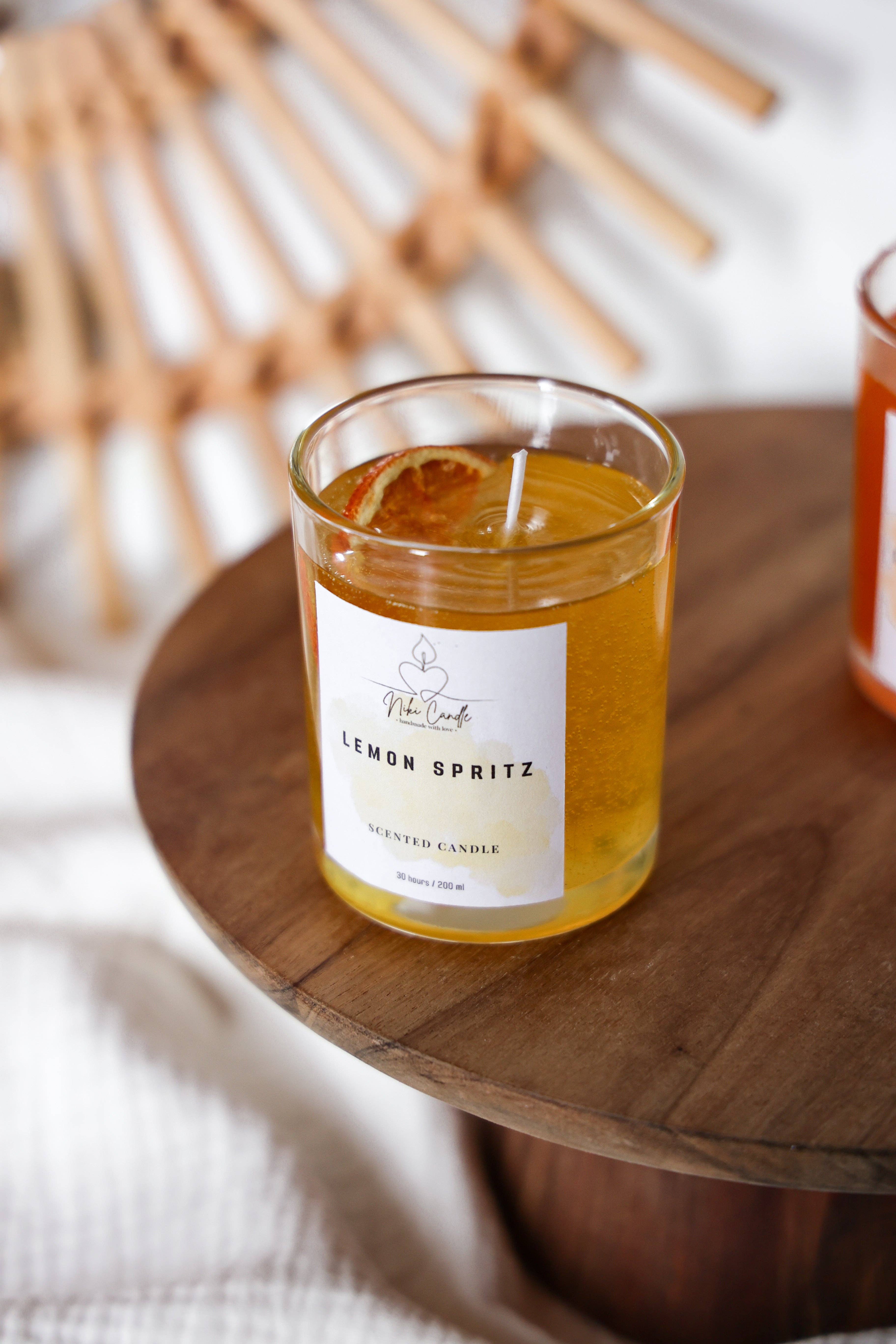 Niki Candle - Wholesale Jar/Filled Candle - Lemon Spritz1