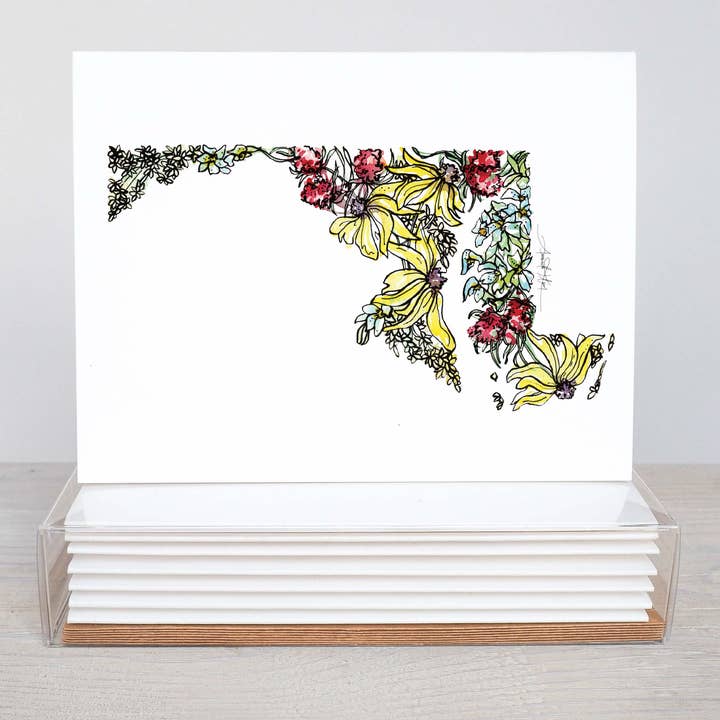 Maryland Note Card Stationery Set for wholesale by Amanda Klein Co.