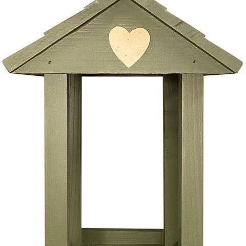 BestNest Inc - Wholesale Bird Feeder - Valentine Fly Through Bird Feeder, Green