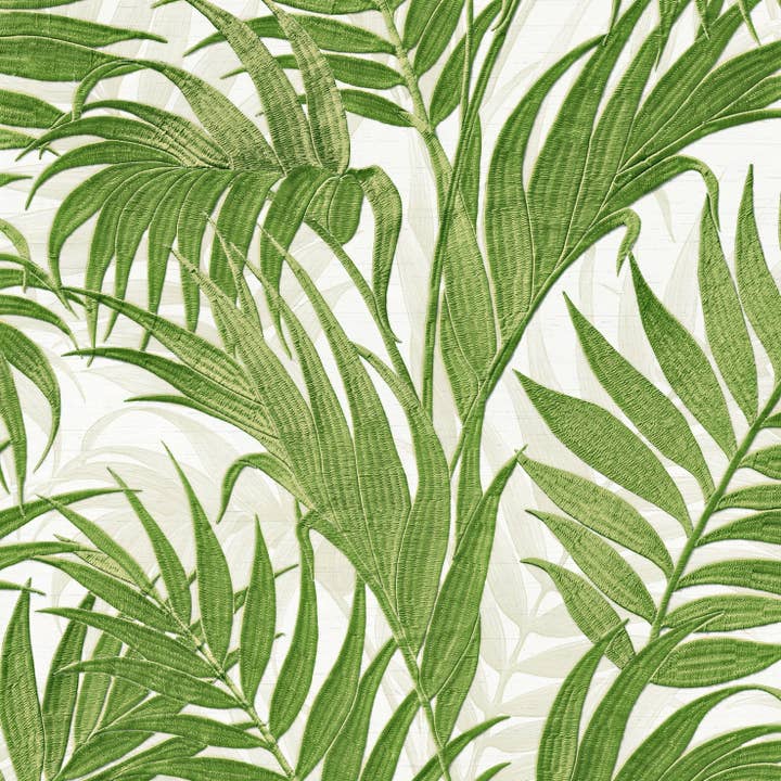 Papier peint palmier brodé pour la vente par Veer Decor