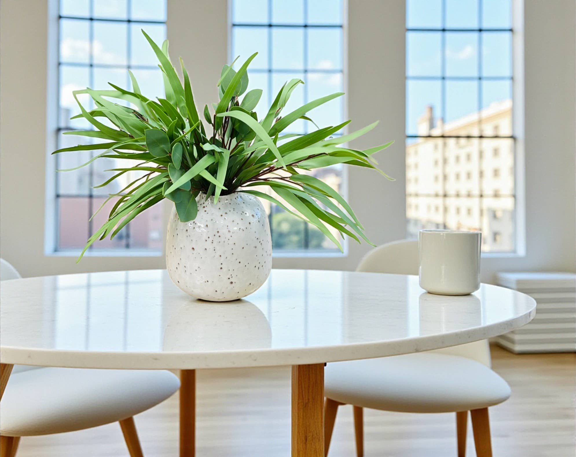 Angel Isabella - Wholesale Artificial Plant - 14"-Small Soft Touch Artificial Eucalyptus Stems2