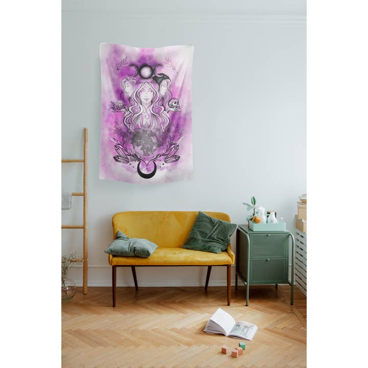 Kheops International – Großhandel Wandteppich/-tuch – Wandteppich aus Polyester — Triple Goddess (jeweils)1