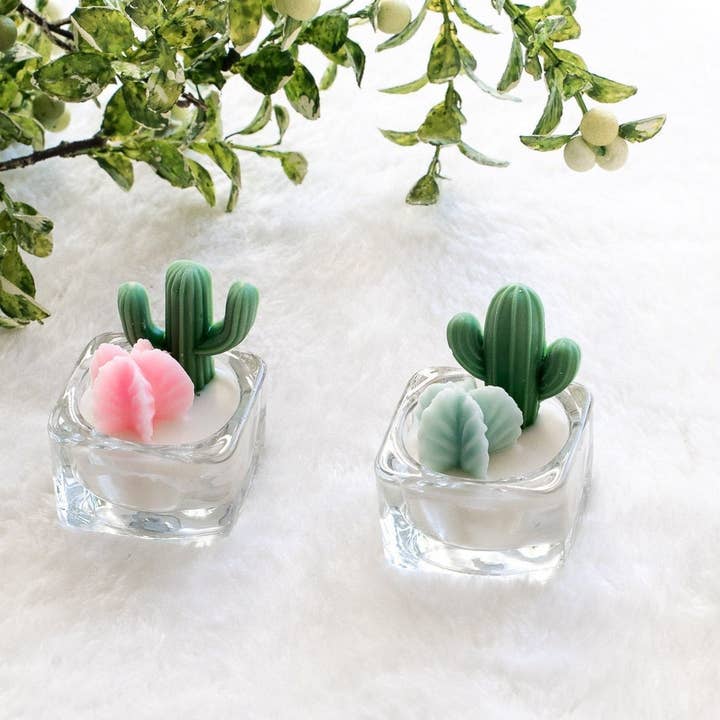 ZOETSTUDIO - Wholesale Novelty Candle - Cactus & Succulent Tealight Candles | Soy Wax Blend0