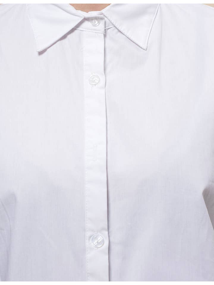 Sweetkama - Wholesale Dress – Women's - Ladies Turndown Collar Botton Down Mini Shirt Dress SKD48063