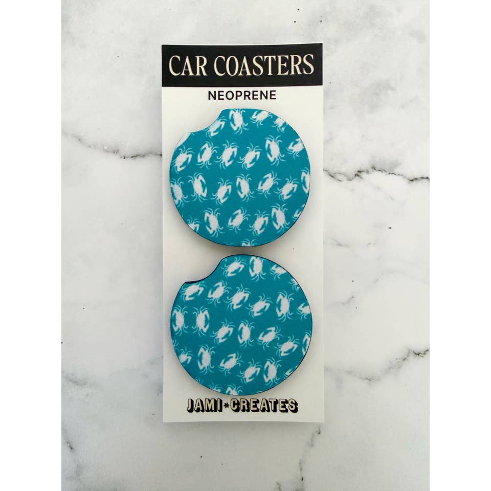 Posavasos de cangrejo turquesa para venta al por mayor de Jami Creates