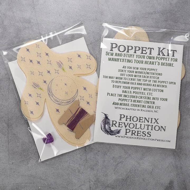 Phoenix Revolution Press - Wholesale DIY Craft Kit - Poppet Kit - Sleep Poppet Spell Kit