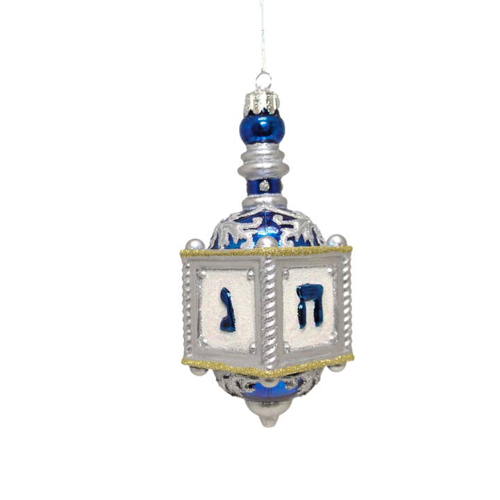 Kurt S. Adler, Inc. - Wholesale Ornament - 5" Noble Gems Glass Dreidel Orn
