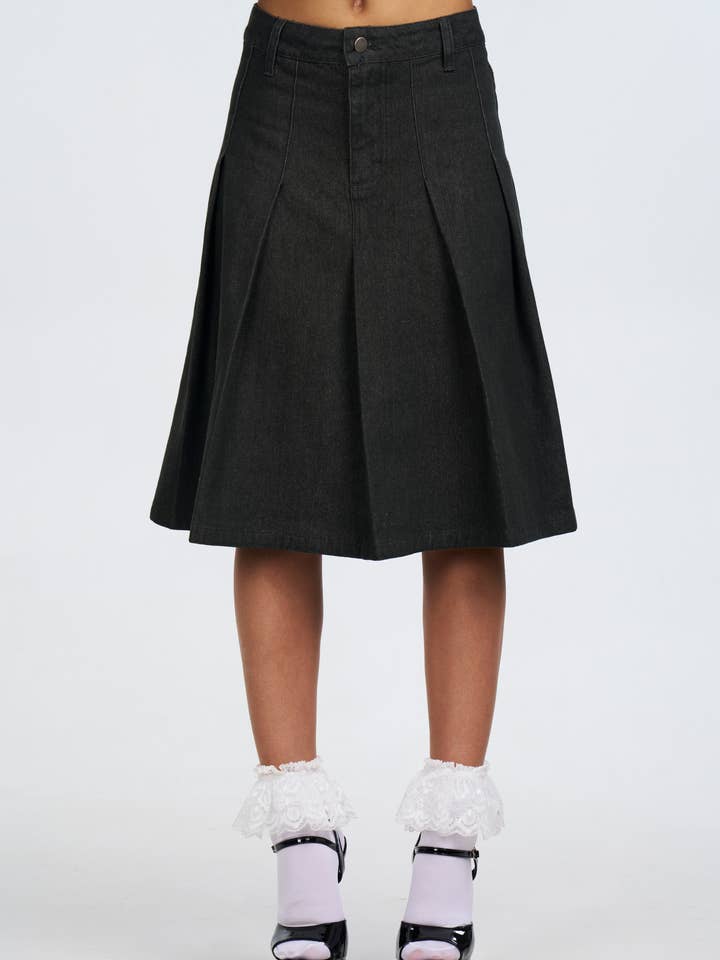 Blaire Denim Skirt for wholesale by Pretty Damage