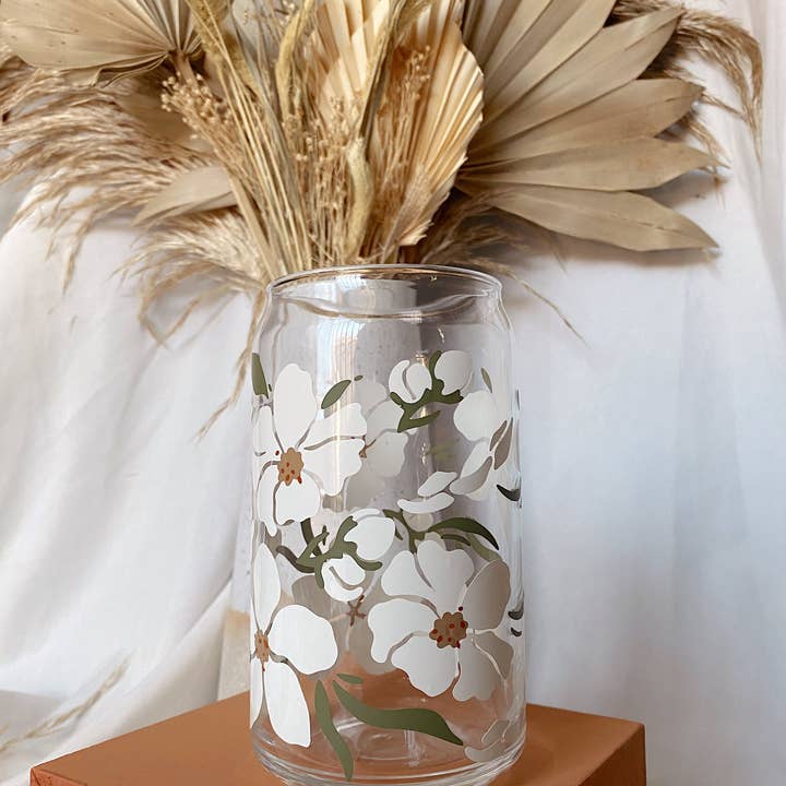 Sampaguita Glass Cup for wholesale by amarieacreates