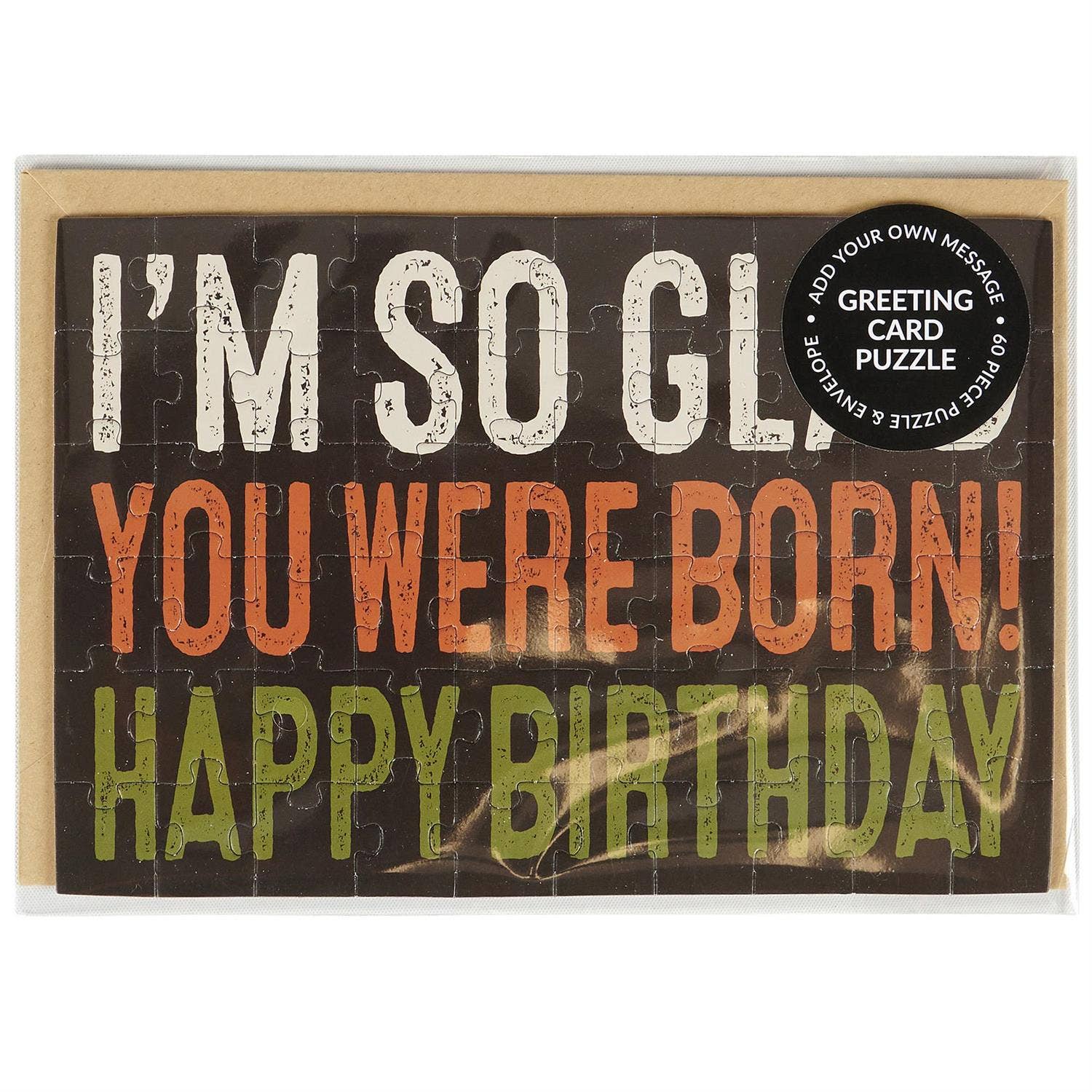 Questionables - Wholesale Everyday Greeting Card - I'm So Glad Puzzle Card4