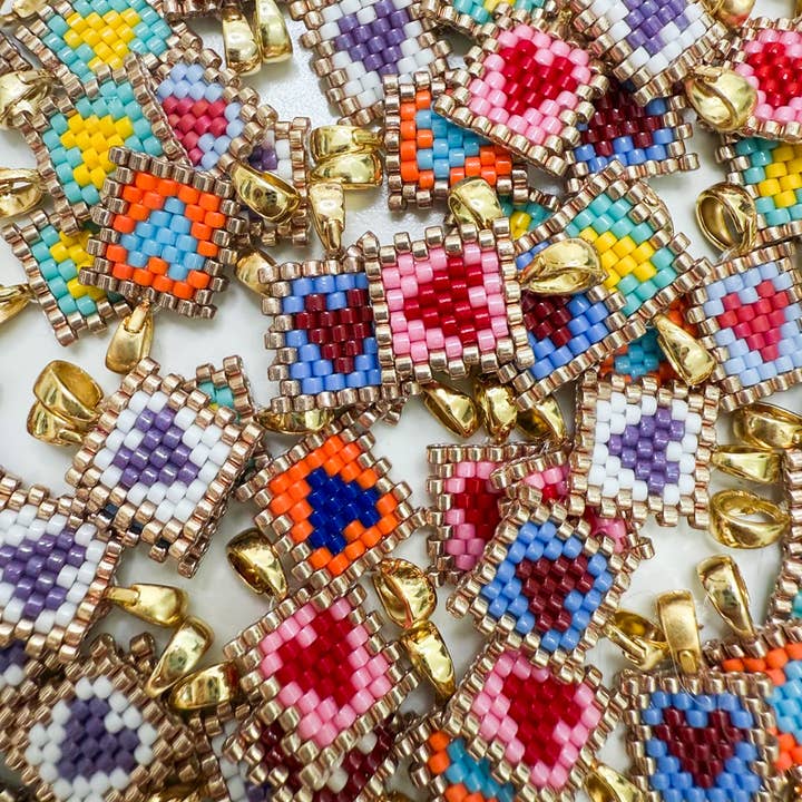 Colourful Miyuki Glass Pendant for wholesale by XO-CU