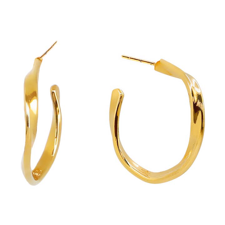 Sabina gouden hoepels voor wholesale door Hissia