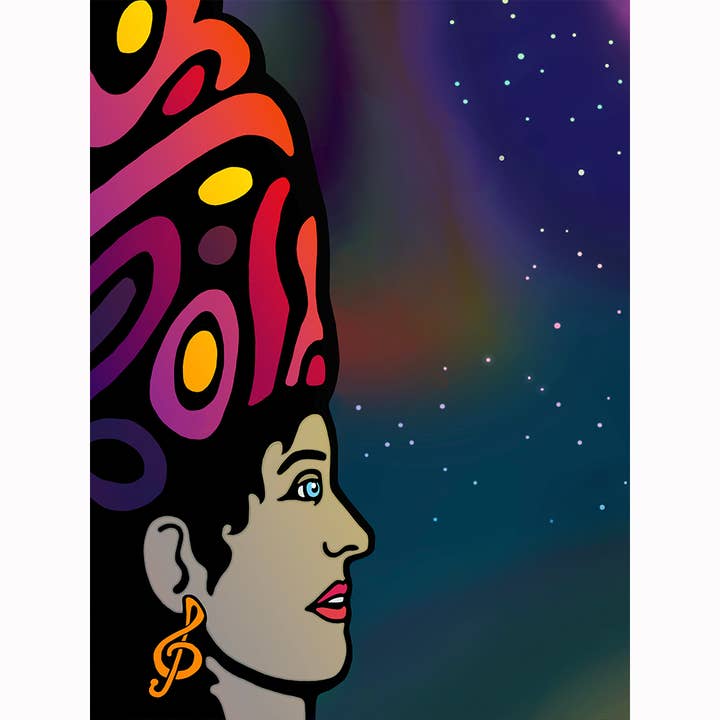 Space Traveler — Epic 5-Foot Canvas for wholesale by Carolyn Ferris Art