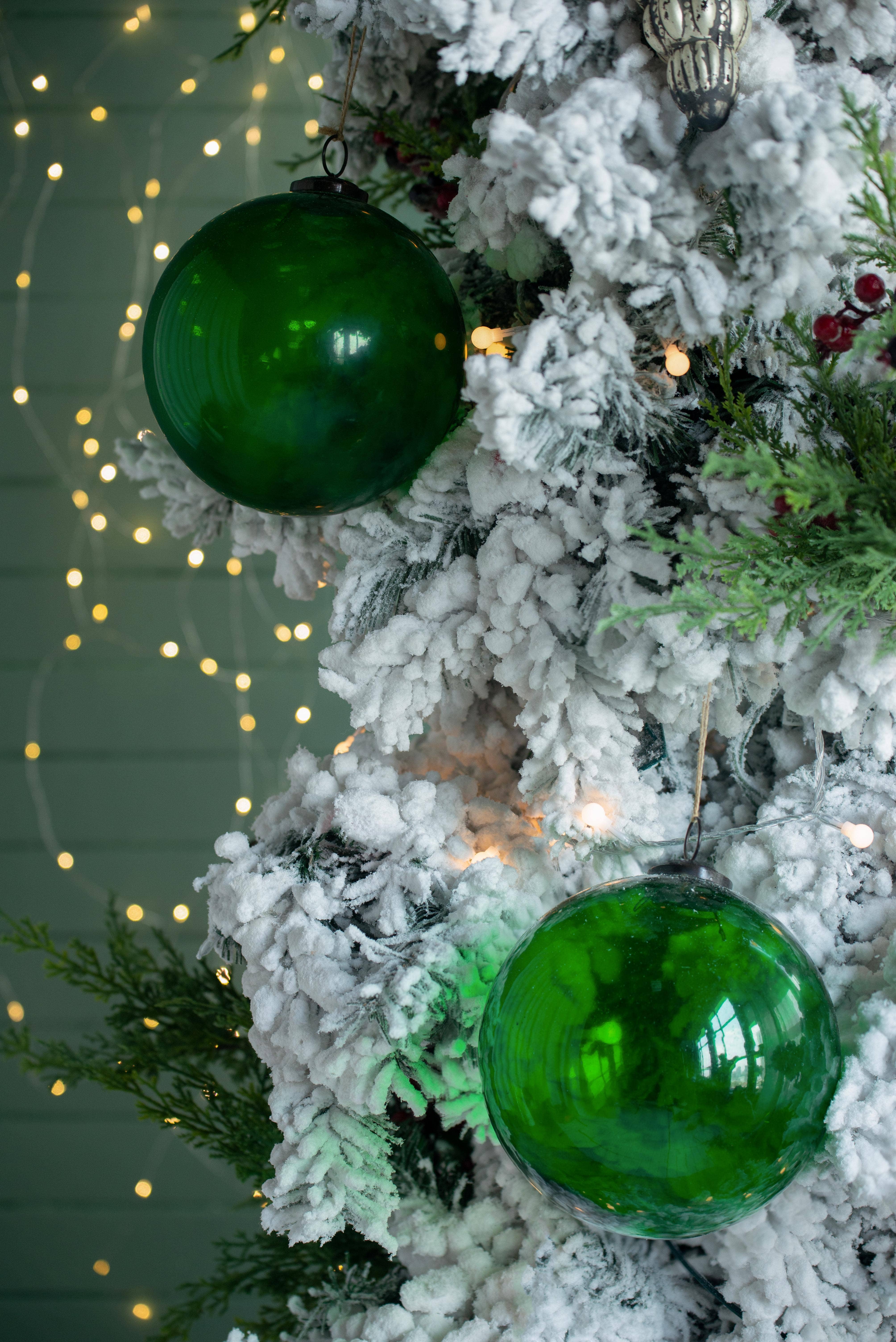 A&B Home Group Inc. - Wholesale Ornament - 5" Green Glass Ornament - Green2