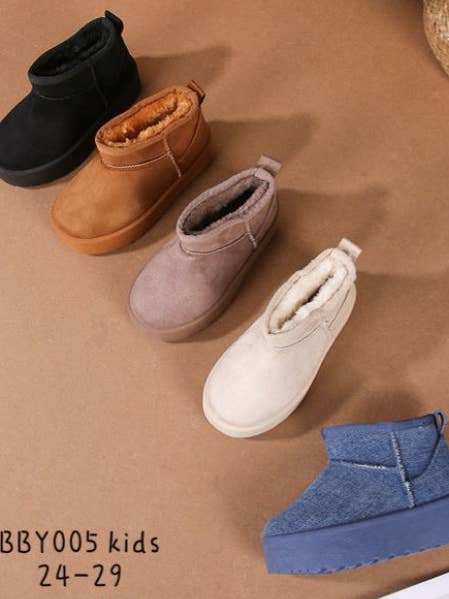 Fur-lined platform ankle boots, TXY006 for wholesale by BELLICY / Cink-me