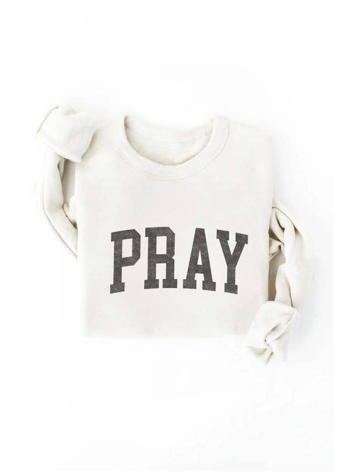 OAT COLLECTIVE - Wholesale Graphic Sweatshirt - Women's - PRAY Graphic Sweatshirt13