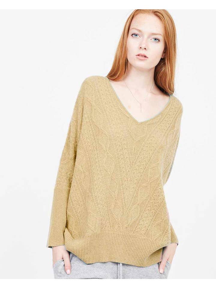 QUINN - Wholesale Knit Sweater - Women's - Cashmere Kendall Oversized Sweater14