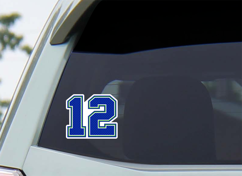 Discovery Stickers - Wholesale Sticker - Seattle Seahawks 12th Man Vinyl Sticker4