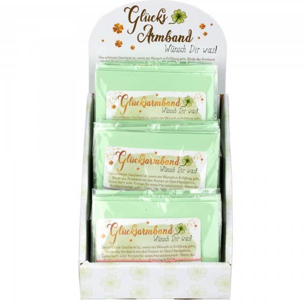 Glücksarmband-Set (30 Stk/3-fach sort./inkl. Display) für den Großhandel von Hergo Creation GmbH