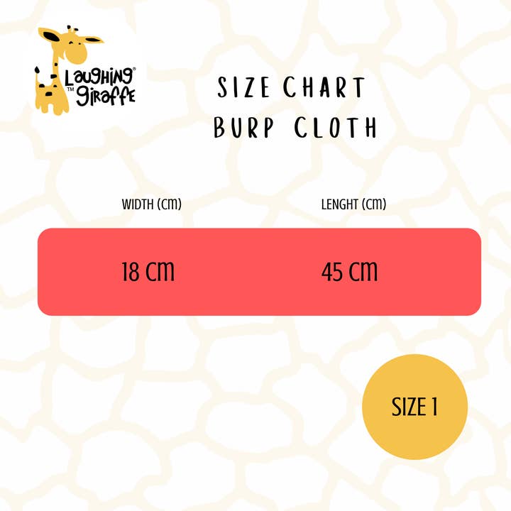 Laughing Giraffe – wholesale Burp cloth – Baby – Laughing Giraffe 1-PLY Baby Blank Burp Cloth
