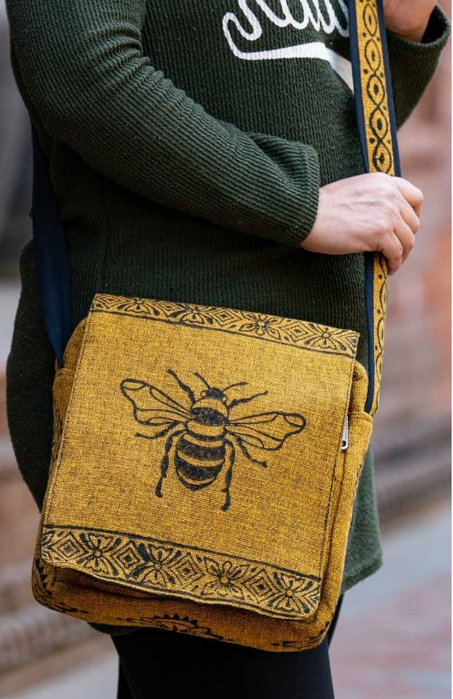 Ganesh Himal Trading - Wholesale Crossbody Bag - Women's - Handcrafted Block-Print Crossbody Flap Bag (Fair Trade)2