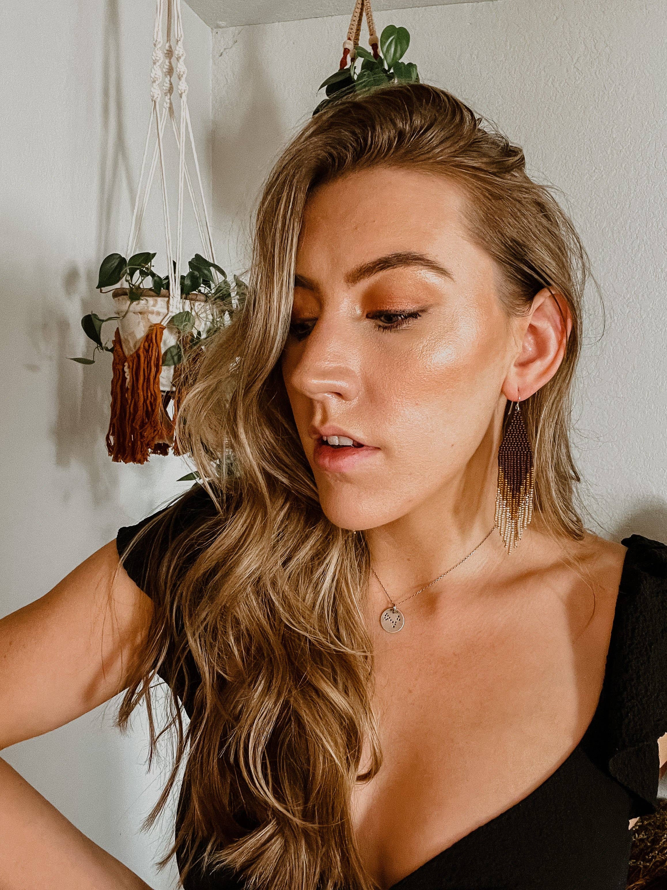 Stone & Sky – wholesale Dangle earrings – Valley Set - in brown3