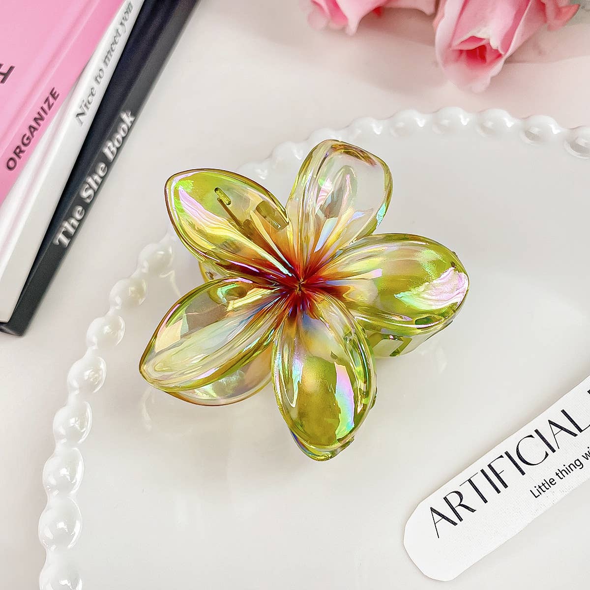 Little Trendy - Wholesale Hair Clip - Women's - Colorful Flower hair claw Clip summer flower hair clip1