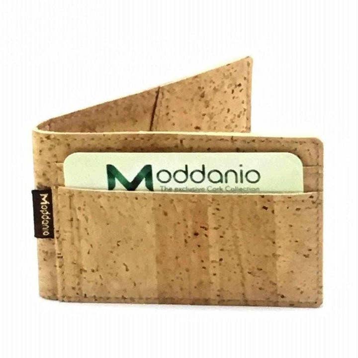 Minimalist Cork Card Holder and Vegan Card Wallet for wholesale by Moddanio Cork