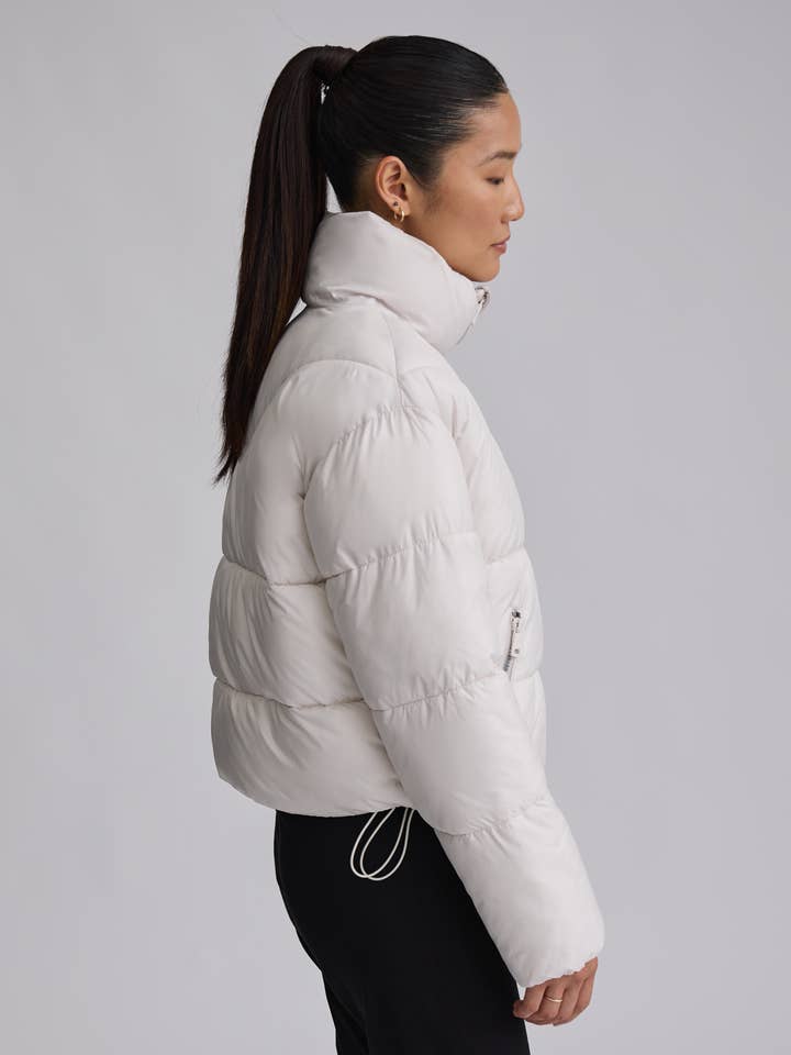 NVLT - Wholesale Puffer Jacket - Women's - Y4729NVL - CIRE CROP PADDED PUFFER2