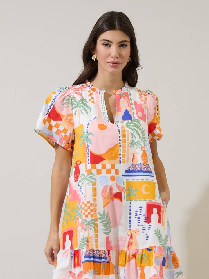 Petrolia Town Celeste Mini Dress for wholesale by Sugarlips