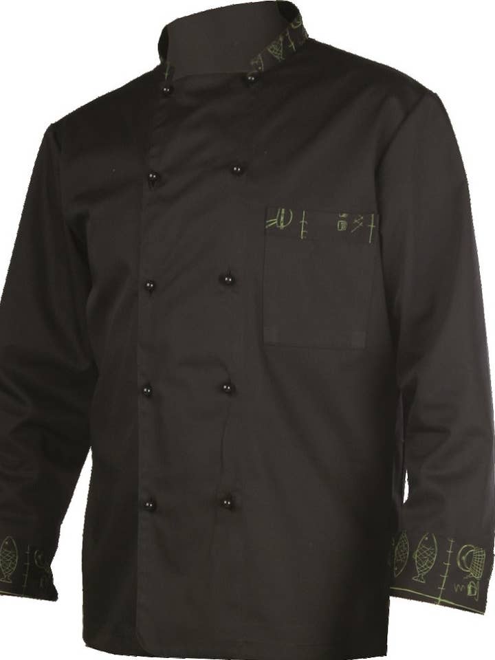 Sushi chef jacket 1084 for wholesale by Confecciones J. Garcia