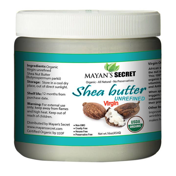 Beurre de karité biologique (vierge) pour la vente par Mayans Secret